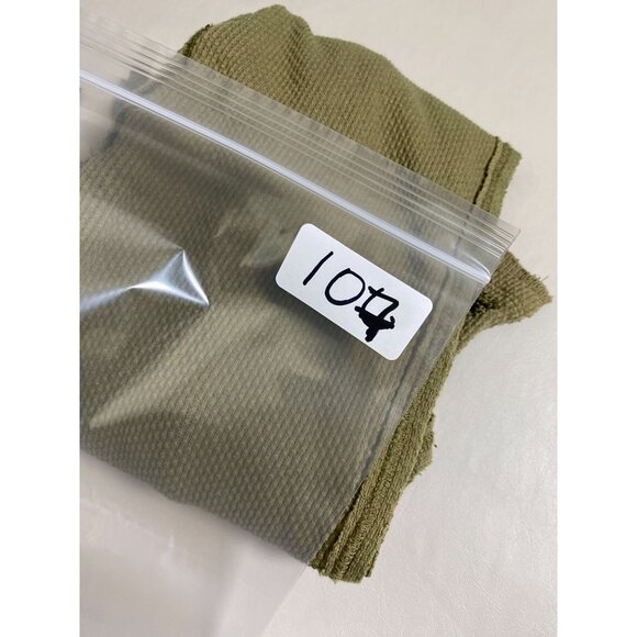 Free People Masquerade Cuff Thermal Sweater Size Small Olive Green Waffle Knit - Picture 13 of 15